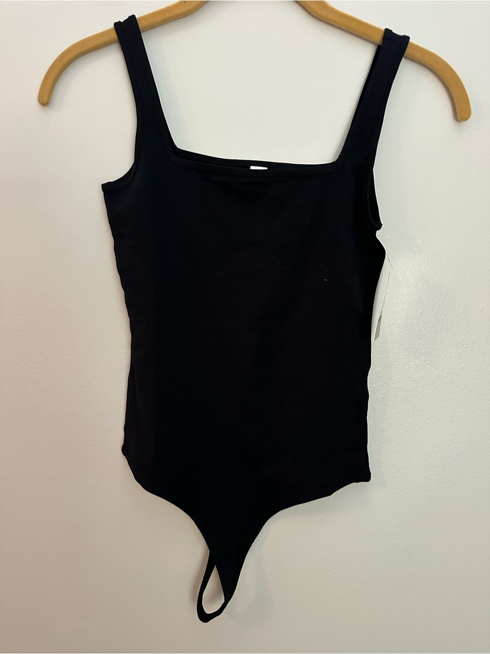 BP. Nordstrom Square Neck Thong Bodysuit Black XXS NWT